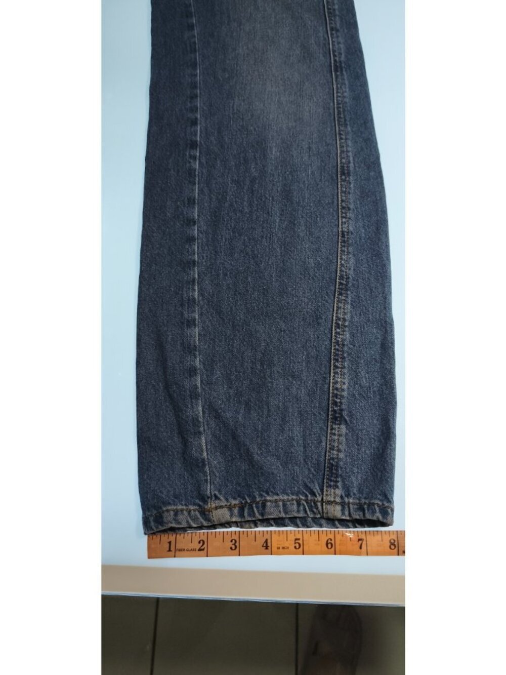 Free People We The Free Astor High Rise Straight Jeans Size 25 Medium Wash Blue - Picture 12 of 12